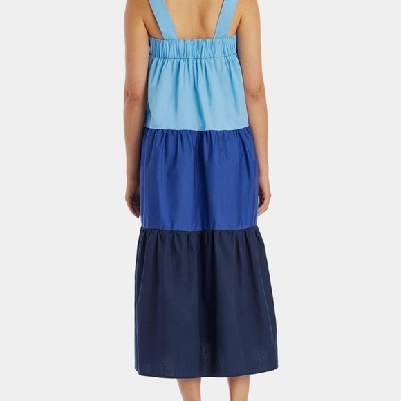 Goodnight Macaron ‘Yanny’ Strap Color Block Tiered Sundress - Picture 3 of 10